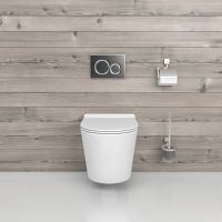 Унитаз beWash Aldo BKWHR401480 подвесной Белый матовый с сиденьем Микролифт — фото 4, Унитазы