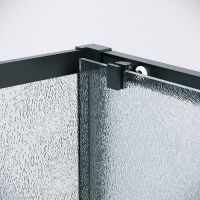 Душевой уголок Grossman Cosmo 100х90 120.K33.02.1090.21.02 профиль Черный матовый стекло шиншилла — фото 7, Прямоугольные душевые уголки