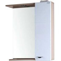 Товар: Зеркало со шкафом Onika Стиль 58.01 R 205833 с подсветкой Белое Ясень шимо светлый - фото 3 Зеркало со шкафом Onika Стиль 58.01 R 205833 с подсветкой Белое Ясень шимо светлый — фото 3, Мебель для ванной