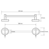 Товар: Полотенцедержатель Bemeta Omega 104104012 Хром - фото 2 Полотенцедержатель Bemeta Omega 104104012 Хром — фото 2, Полотенцедержатели