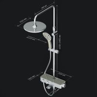 Душевая система AM.PM Inspire 2.0 F0750A500 с термостатом Хром — фото 18, Душевые стойки