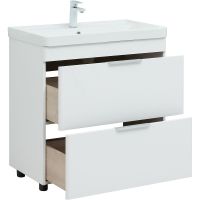 Товар: Тумба под раковину Aquanet Ирис new 80 310154 Белая глянцевая - фото 7 Тумба под раковину Aquanet Ирис new 80 310154 Белая глянцевая — фото 7, Мебель для ванной