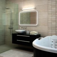 Товар: Зеркало Abber See 80 AG6111S с подсветкой с сенсорным выключателем и диммером - фото 2 Зеркало Abber See 80 AG6111S с подсветкой с сенсорным выключателем и диммером — фото 2, Зеркала в ванную комнату