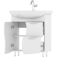 Тумба под раковину Volna Adel 70.1D.2Y tnADEL70.1D.2Y-01 Белая — фото 2, Тумбы под раковину