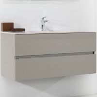 Тумба под раковину Boheme Armadi Art Vallessi 100 837-100-C mat подвесная Кашемир матовый — фото 1, Мебель для ванной