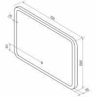 Товар: Зеркало Континент Demure 700х500 ЗЛП168 с подсветкой с сенсорным выключателем - фото 11 Зеркало Континент Demure 700х500 ЗЛП168 с подсветкой с сенсорным выключателем — фото 11, Зеркала в ванную комнату