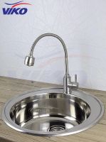 Смеситель для кухни Viko V-4414 Серебро — фото 3, Смесители для кухни