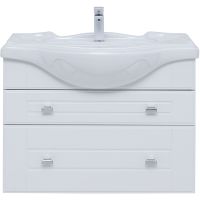 Товар: Тумба под раковину Aquanet Рондо 85 304289 подвесная Белый глянец - фото 7 Тумба под раковину Aquanet Рондо 85 304289 подвесная Белый глянец — фото 7, Тумбы под раковину