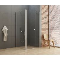 Душевой уголок New Trendy New Soleo Chrome 100х70 K-0697 профиль Хром стекло прозрачное — фото 2, Душевые уголки