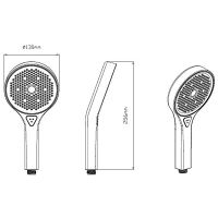 Душевая система Vincea VSFW-422T2CH с термостатом Хром — фото 11, Встраиваемые душевые комплекты