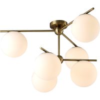 Товар: Люстра Crystal Lux Feliz SP-PL6 Bronze White Белая Бронза - фото 2 Люстра Crystal Lux Feliz SP-PL6 Bronze White Белая Бронза — фото 2, Люстры