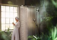 Душевая система Hansgrohe Raindance Select S Showerpipe 27633670 с термостатом Черная матовая — фото 8, Душевые стойки