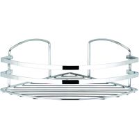 Товар: Полка корзина Tekno-tel LM007 угловая Хром - фото 1 Полка корзина Tekno-tel LM007 угловая Хром — фото 1, Полки для ванной и душа