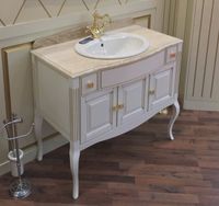 Товар: Тумба под раковину Opadiris Лаура 100 Z0000007090 под мраморную столешницу Белая матовая с золотой патиной ручки Swarovski Хром - фото 3 Тумба под раковину Opadiris Лаура 100 Z0000007090 под мраморную столешницу Белая матовая с золотой патиной ручки Swarovski Хром — фото 3, Мебель для ванной