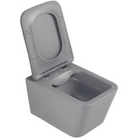 Унитаз Abber Rechteck AC1201MG подвесной Серый матовый с сиденьем Микролифт — фото 6, Унитазы
