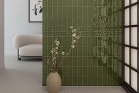 Керамическая плитка WOW Yoko Origami Moss Gloss 134630 настенная 6,25х12,5 см — фото 8, Керамическая плитка