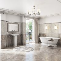 Керамическая плитка Gracia Ceramica Nadelva grey 04 10101005011 настенная 30x90 см — фото 2, Керамическая плитка