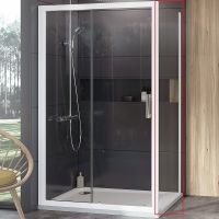 Душевая стенка Ravak 10° 10PS-100 9UVA0100Z1 профиль Белый стекло Transparent — фото 1, Боковые стенки