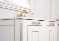 Товар: Тумба под раковину Aquanet Паола 90 186116 Белая золото - фото 4 Тумба под раковину Aquanet Паола 90 186116 Белая золото — фото 4, Мебель для ванной