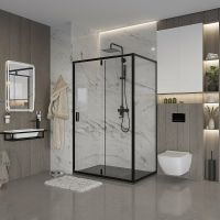 Товар: Душевой уголок Niagara Nova 110х90 NG-83-11AB-A90B профиль Черный стекло прозрачное - фото 2 Душевой уголок Niagara Nova 110х90 NG-83-11AB-A90B профиль Черный стекло прозрачное — фото 2, Душевые уголки