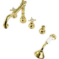 Товар: Смеситель на борт ванны Migliore Princeton 19376 Золото - фото 2 Смеситель на борт ванны Migliore Princeton 19376 Золото — фото 2, Смесители