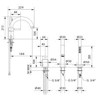 Товар: Смеситель на борт ванны Migliore Fortis Gold 27982 Золото - фото 2 Смеситель на борт ванны Migliore Fortis Gold 27982 Золото — фото 2, Смесители