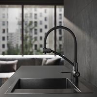 Кухонная мойка Ростовская Мануфактура Сантехники 58 MRK-5851BL-L Темный графит — фото 3, Кухонные мойки