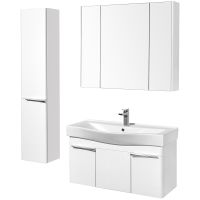 Товар: Шкаф пенал Aquaton Беверли 34 L 1A235403BV01L подвесной Белый глянец - фото 3 Шкаф пенал Aquaton Беверли 34 L 1A235403BV01L подвесной Белый глянец — фото 3, Мебель для ванной