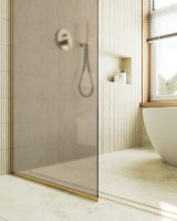 Товар: Душевая перегородка Maybah Glass MGD-692-3у 890x1950 в узком профиле Золото стекло бронзовое матовое - фото 6 Душевая перегородка Maybah Glass MGD-692-3у 890x1950 в узком профиле Золото стекло бронзовое матовое — фото 6, Душевые перегородки