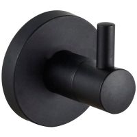 Крючок D-Lin D281111 Черный матовый — фото 1, Крючки для полотенец