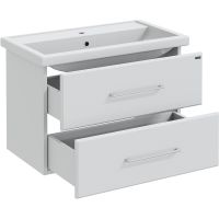 Тумба под раковину СанТа Омега 80 207005 подвесная Белая — фото 2, Тумбы под раковину