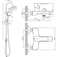 Душевая система Orange Aristo M19-944b Черная — фото 14, Душевое оборудование. Душевая программа