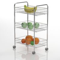 Тележка для кухни Tekno-tel MG003 Хром — фото 2, Аксессуары для кухни