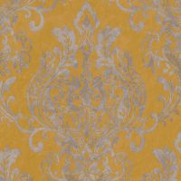Обои AS Creation New Life 37681-2 Винил на флизелине (0,53*10,05) Желтый, Дамаск — фото 1, Обои для стен