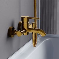 Смеситель для ванны Damixa Scandinavian Pure 361000600 Золото — фото 2, Смесители