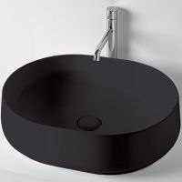 Раковина-чаша Kerasan F10 56 460531 Черная матовая — фото 1, Раковины