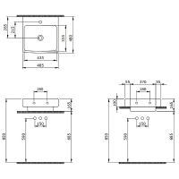 Раковина Berges Strati 48 182005 Белая глянцевая — фото 4, Раковины встраиваемые сверху