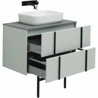 Тумба под раковину Allen Brau Reality 80 1.32005.PWM подвесная Папирус матовый — фото 53, Тумбы под раковину