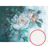 Фреска Ortograf Flower Dreams 31646 Фактура бархат FX Флизелин (3,6*2,7) Зеленый/Белый, Цветы арт-31646 (бархат FX) — фото 1, Фрески