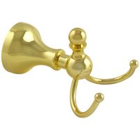 Двойной крючок Veragio Gialetta VR.GIL-6433.DO Золото — фото 1, Крючки для полотенец