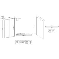 Душевой уголок Niagara Nova 110х100 NG-64-11A-A100-34 профиль Хром стекло прозрачное — фото 11, Прямоугольные душевые уголки