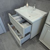 Тумба под раковину Caprigo Ponza 70 13520-030.000.00.20 подвесная Серая матовая — фото 2, Мебель для ванной