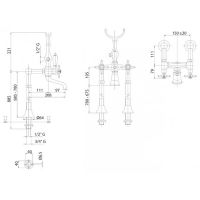 Товар: Смеситель для ванны Cezares Nostalgia NOSTALGIA-VDP-03/24-M Золото 24 карат - фото 2 Смеситель для ванны Cezares Nostalgia NOSTALGIA-VDP-03/24-M Золото 24 карат — фото 2, Смесители