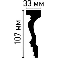 Молдинг Decomaster 2400x107x33 мм арт-98088 — фото 2, Молдинги
