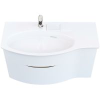 Товар: Тумба под раковину Kerama Marazzi Riva 100 L RV.100Lh\WHT.M подвесная Белая матовая - фото 3 Тумба под раковину Kerama Marazzi Riva 100 L RV.100Lh\WHT.M подвесная Белая матовая — фото 3, Мебель для ванной