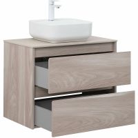 Тумба под раковину Aquanet Nova Lite 75 287885 подвесная Орех светлый — фото 13, Тумбы под раковину