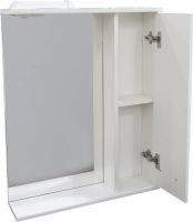 Зеркало со шкафом DIWO Дмитров 60 R СО-Дм04060-011П с подсветкой Белое — фото 6, Мебель для ванной