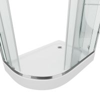 Душевой уголок Grossman Classic 120х80 L GR-9120L профиль Хром стекло прозрачное — фото 2, Душевые уголки