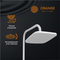 Душевая система Orange O-Shower OW04w Белый глянец — фото 9, Душевое оборудование. Душевая программа
