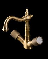 Смеситель для раковины Boheme Royal Cristal 312-Royal/CRST Бронза — фото 2, Смесители
